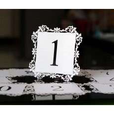 Table Card Wholesale Laser Cut Number Card NO.1-NO.10,No.11-NO.20